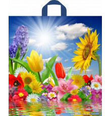 ТК.Пакет 420x380x0,037 Море цветов -пакет пет