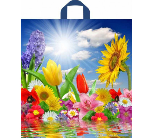 ТК.Пакет 420x380x0,037 Море цветов -пакет пет