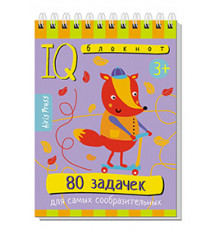 Умный блокнот. 80 задачек для самых сообразительных 3+