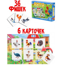 ЛОТО ПЛАСТИКОВОЕ Любимые животные (Арт. ИН-4263)
