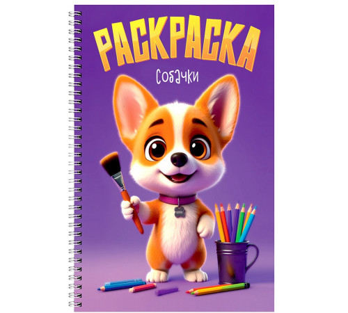 Пр.п.РАСКРАСКА на гребне. СОБАЧКИ