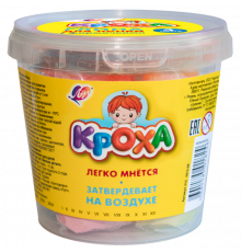 Набор глины для лепки 4 цвета с формочками