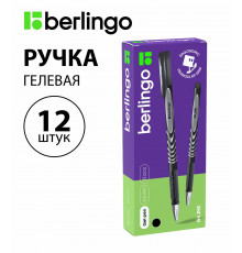 Ручка гелевая Berlingo G-Line черная, 0,5мм, игольчатый стержень CGp_50115