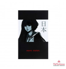 Записная книжка АНИМЕ7 арт.410066(130х210мм, 80л, матовая пленка с выб.УФ-лаком, твердый переплет, клетка, белый офсет 65г/м2,100% белизна)