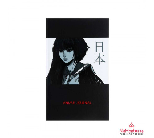 Записная книжка АНИМЕ7 арт.410066(130х210мм, 80л, матовая пленка с выб.УФ-лаком, твердый переплет, клетка, белый офсет 65г/м2,100% белизна)