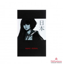 Записная книжка АНИМЕ8 арт.410067(130х210мм, 80л, матовая пленка с выб.УФ-лаком, твердый переплет, клетка, белый офсет 65г/м2,100% белизна)