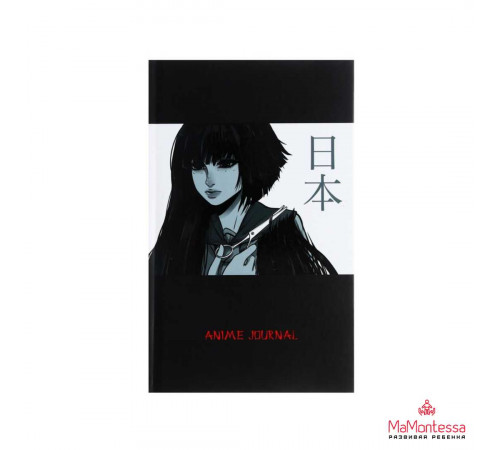 Записная книжка АНИМЕ8 арт.410067(130х210мм, 80л, матовая пленка с выб.УФ-лаком, твердый переплет, клетка, белый офсет 65г/м2,100% белизна)