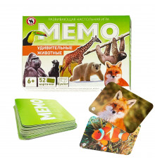 Мемо «Удивительные животные» 52 карточки