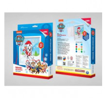 3D Art. Панно-раскраска Щенячий патруль новогодняя 