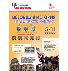 Школьный справочник.  ШСп Всеобщая история в таблицах и схемах. 5–11 классы. Чернов Д.И.