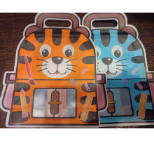 Пакет подарочн.18*21 Тигрята .Зип-Лок