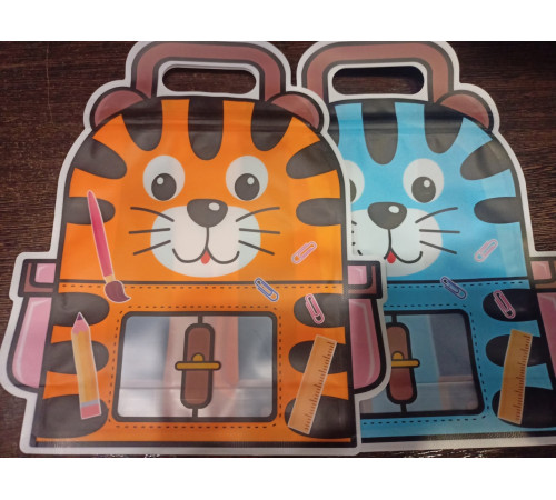 Пакет подарочн.18*21 Тигрята .Зип-Лок