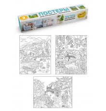 РАСКРАСКА. ПОСТЕРЫ ДЛЯ ИНТЕРЬЕРА. Природа