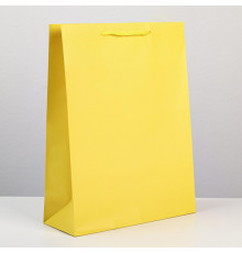 Пакет ламинированный «Жёлтый», L 28 х 38 х 9 см