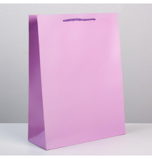 Пакет ламинированный «Сиреневый», L 28 х 38 х 9 см