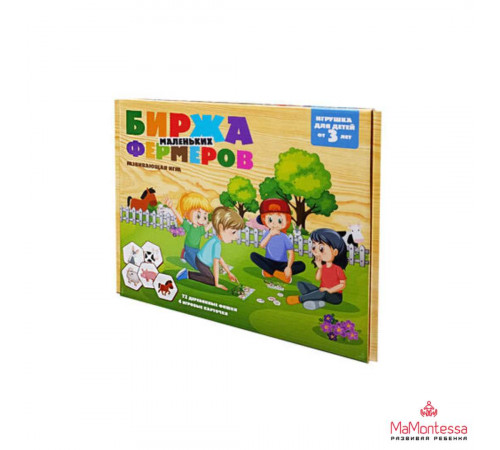 Игра развивающая деревянная -Биржа маленьких фермеров- арт.04525