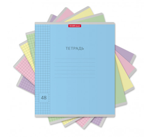Тетрадь общая ученическая ErichKrause Классика Visio, 48 листов, клетка_MIX-PACK,56311