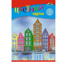 Цветной картон А5 8л.,8цв.