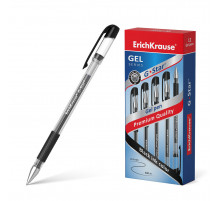 Ручка гелевая ErichKrause G-Star® Stick&Grip Classic 0.5, цвет чернил черный (в коробке по 12 шт.)54538
