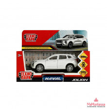 Машина металл haval jolion 12 см, двери, багаж, белый, кор. Технопарк в кор.2*36шт 373407