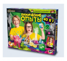 Набор опытов химия, 40-в-1 IQ Эксперимент