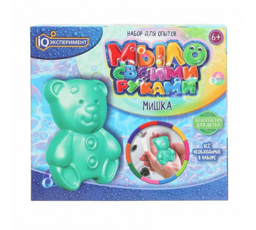 Набор опытов набор опытов, мыловарение IQ Эксперимент (Мишка)