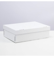 Коробка складная, крышка-дно 30 х 20 х 9 см, белая 7861931