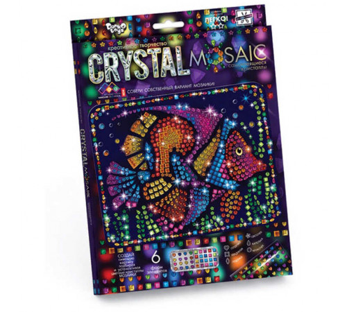 Набор для создания мозаики серии «CRYSTAL MOSAIC», на темном фоне