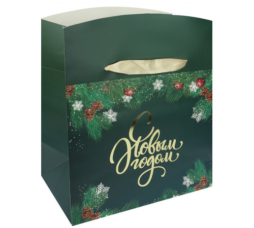 Подарочный пакет-коробка с мат.лам. 22,5*20*13,5 