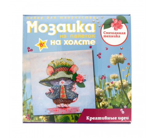 Мозаика из пайеток на холсте Мозаика из пайеток на холсте