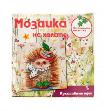 Мозаика из пайеток на холсте 