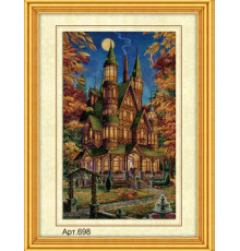 Набор для вышивания бисером (35x45, канва с рисунком) Загадочный дом (арт.698)