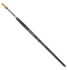 Кисть художественная проф. BRAUBERG ART CLASSIC, синтетика мягкая под колонок, плоск, № 6, кор руч, 200698