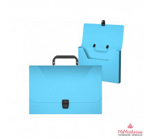 Портфель пластиковый ErichKrause® Diagonal Pastel, FC, голубой  53306