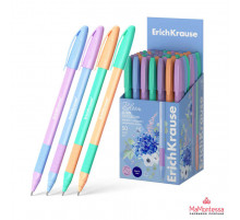 Ручка шариковая ErichKrause U-109 Stick&Grip Pastel Bloom 1.0, Ultra Glide Technology, цвет чернил синий  61025