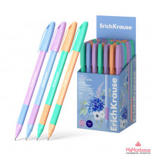 Ручка шариковая ErichKrause U-109 Stick&Grip Pastel Bloom 1.0, Ultra Glide Technology, цвет чернил синий  61025
