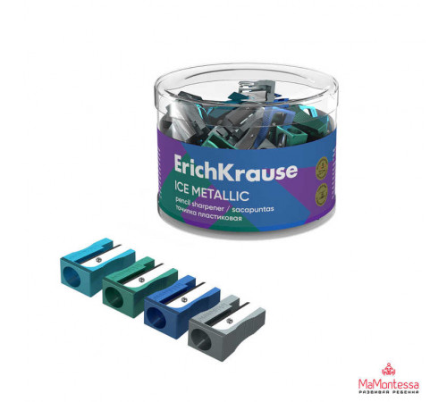 Точилка пластиковая ErichKrause EasySharp, Classic, ассорти  59984