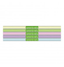 БУМАГА КРЕПОВАЯ В РУЛОНЕ, В ДИСПЛЕЕ, 5 ЦВЕТОВ МИКС ПАСТЕЛЬНЫЕ