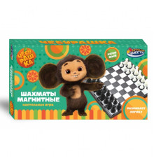 Шахматы магнитные Чебурашка кор.13,5*7,5*2см ИГРАЕМ ВМЕСТЕ в кор.2*192шт