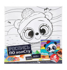 Набор д/дет тв-ва холст для росписи 15*15 см Пандочка МУЛЬТИ АРТ в кор.48шт