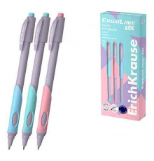 Ручка шариковая ErichKrause ErgoLine® Kids Stick&Grip Pastel 0.5, Super Glide Technology, черни