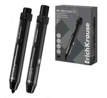 Перманентный маркер автоматический ErichKrause RP-700 Click it, цвет  черный (в короб 12