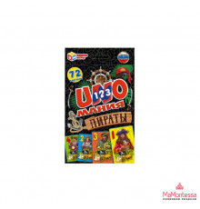 Пираты. Уномания. Коробка с европодвесом. Карточки 72 шт. 85х62 мм. Умные игры  в кор.40шт 317712