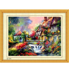 Набор для вышивания бисером (35x45, канва с рис) На дворе весна (арт.5590)