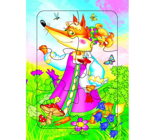 Пазл на планшете. Лисичка