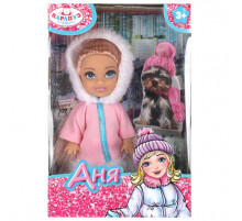 Кукла Аня 12 см, акс., кор КАРАПУЗ в кор.120шт