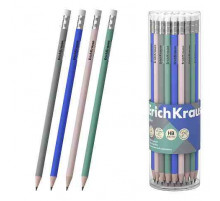Чернографитный карандаш ErichKrause Navy, круглый, с ластиком, HB (в тубусе по 42 шт.)