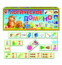 Логическое домино. Ассоциации. Игра развивающая для детей пластмассовая