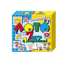 Обучающее картонное лото для детей «7 в 1». Идательство: Десятое королевство