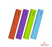 Линейка пластиковая 15 см BRAUBERG 